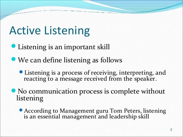 the importance of active listening skills in effective communication the importance of active listening skills in effective communication